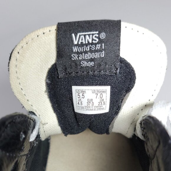 Vans Sk8-Hi Rose Embroidery Black/White Women's 7 Men's 5.5 - Picture 7 of 10